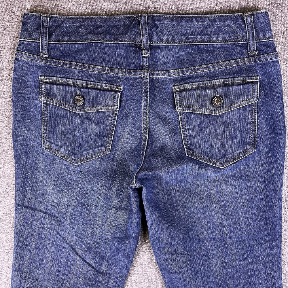 Gap Jeans Womens 8 Blue Bootcut‎ Casual Mid Rise Stretch Flap Pocket Denim 33x33